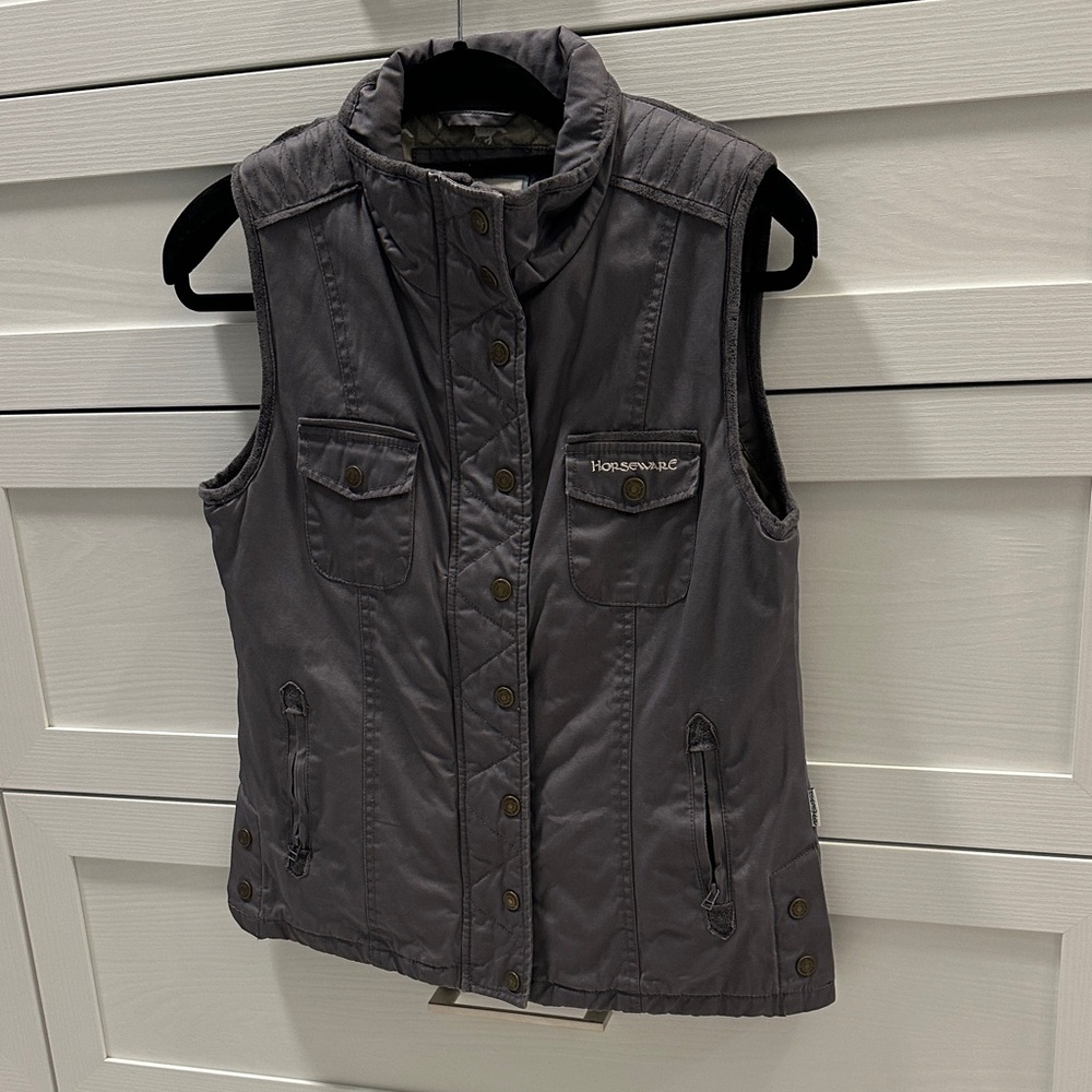 Women's Charcoal Sleeveless Vest
